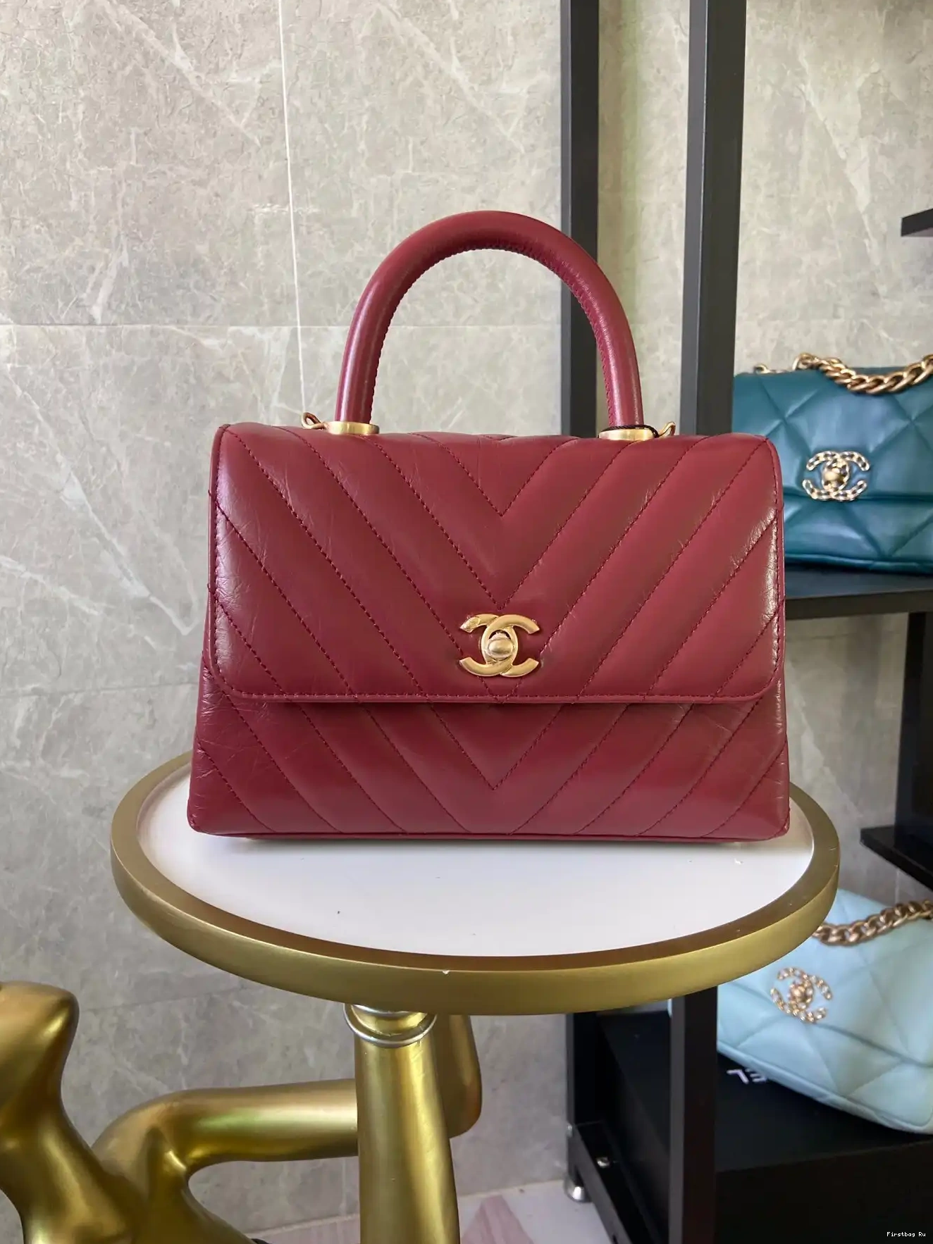 First Bag Ru COCO CHANEL HANDLE BAG 0514